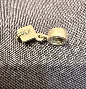Authentic Pandora Sterling Silver Graduation Cap Dangle Charm